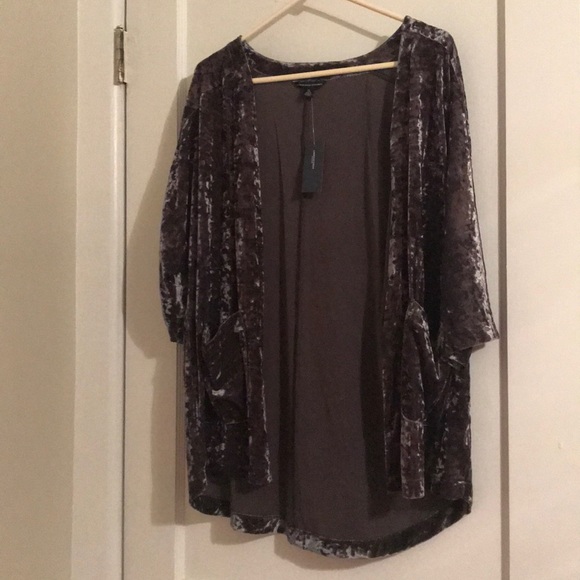 American Eagle Outfitters Sweaters - Velvet cardigan